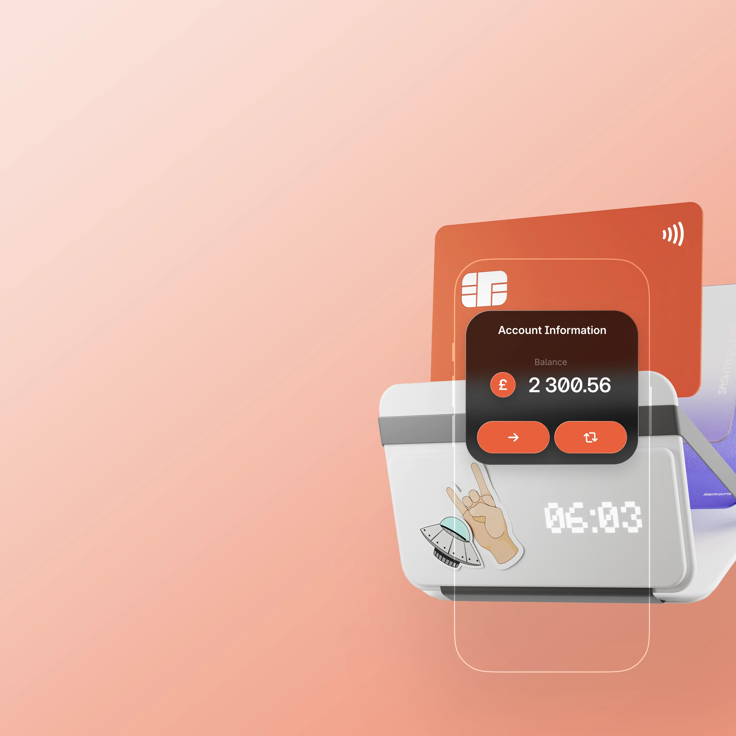 Digital wallet mobile interface