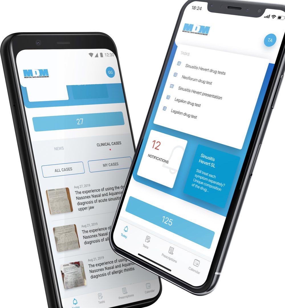 Medbook app — clinical case feed and notifications